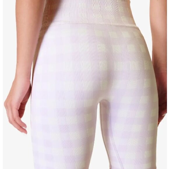 NEW Sweaty Betty Gingham Bike Shorts - Picture 4 of 12